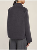 EMMEMARELLA1 Cappotto corto Clip grigio