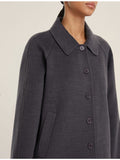 EMMEMARELLA1 Cappotto corto Clip grigio