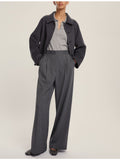 EMMEMARELLA1 Cappotto corto Clip grigio