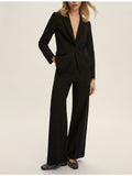 EMMEMARELLA2 Pantaloni eleganti con strass Pola nero