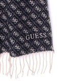 GUESS ACC D COL Sciarpa logo fantasia nero
