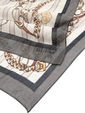 GUESS ACC D PRE Sciarpa fantasia stampa cinture e catene nero