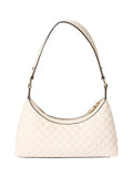 GUESS ACC D PRE Borsa a spalla everlee top zip bianco