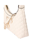 GUESS ACC D PRE Borsa a spalla everlee top zip bianco