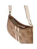 GUESS ACC D PRE Borsa a spalla noelle II top zip beige