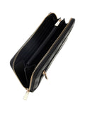 GUESS ACC D PRE Portafoglio Phoebe slg large zip around nero