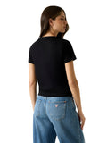 GUESS APP D COL T-shirt logo 4g allover nero