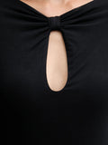 GUESS APP D PRE Maglia cutout Joey nero