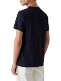 GUESS APP U PRE T-shirt basic in cotone pima blu