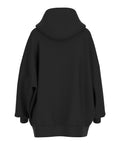 GUESS ATH D COL Maxi felpa Aelia lunga nero