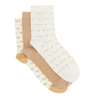 Pacco da 3 calzini fantasy lurex