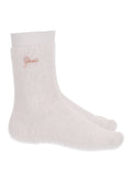 GUESS U.WEAR D COL Calzino furry singolo bianco