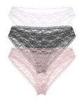 Pacco da 3 slip brasiliana pizzo
