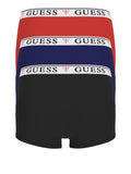 GUESS U.WEAR U COL Pacco da tre Brian hero boxer trunk NERO/BLU