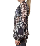 IMPERIAL D Blusa stampata PANNA/MORO