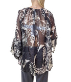 IMPERIAL D Blusa stampata PANNA/MORO