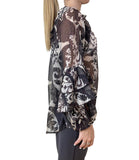 IMPERIAL D Blusa stampata PANNA/MORO