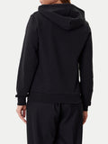 LACOSTE D Felpa zip e cappuccio regular nero