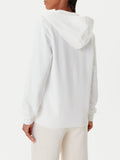 LACOSTE D Felpa zip e cappuccio regular bianco