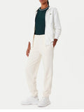 LACOSTE D Felpa zip e cappuccio regular bianco