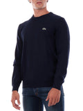 LACOSTE U Maglioncino basic girocollo in cotone blu