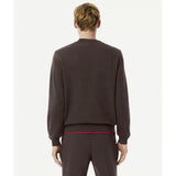 LACOSTE U Felpa girocollo basic logo MORO