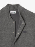 LACOSTE U Bomber in jersey di lana merinos GRIGIO MELANGE