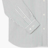 LACOSTE U Camicia regular fit a righe Pinpoint B.CO/VERDE