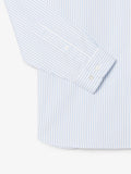 LACOSTE U Camicia a righe logo coccodrillo B.CO/BLU