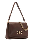 LIU JO ACC1 Borsa grande a tracolla con catena MORO
