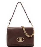 LIU JO ACC1 Borsa grande a tracolla con catena MORO