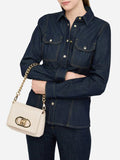 LIU JO ACC1 Tracollina con catena small La puffy MARMO