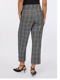 LIU JO BLACK Pantalone a quadri cropped grigio