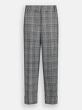 LIU JO BLACK Pantalone a quadri cropped grigio