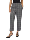 Pantalone a quadri cropped