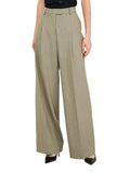 Pantaloni palazzo relaxed fit con pinces