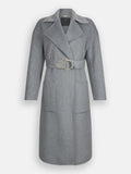 LIU JO BLACK Cappotto vestaglia con cinturone grigio