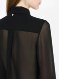 LIU JO BLACK Camicia con trasparenze nero