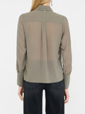 LIU JO BLACK Camicia con trasparenze verde