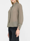 LIU JO BLACK Camicia con trasparenze verde