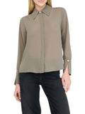 LIU JO BLACK Camicia con trasparenze verde