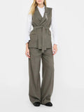 LIU JO BLACK Pantaloni straight fit verde
