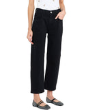 LIU JO BLUE DENIM Jeans boy cult neri con strass nero