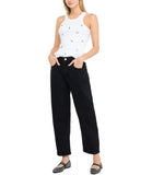 LIU JO BLUE DENIM Jeans boy cult neri con strass nero