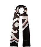 LIU JO SOFT ACC1 Stola portalogo 70 x 180 nero