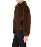 LIU JO WHITE 2 Ecopelliccia con zip CIOCCOLATO