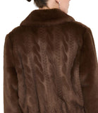 LIU JO WHITE 2 Ecopelliccia con zip CIOCCOLATO