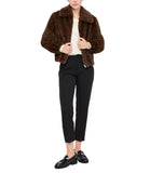 LIU JO WHITE 2 Ecopelliccia con zip CIOCCOLATO