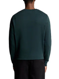 LYLE & SCOTT U Felpa girocollo basic logo VERDE SCURO