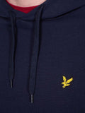 LYLE & SCOTT U Felpa con cappuccio brushed back BLU SCURO